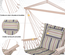 Chaise suspendue hamac de voyage multicolore