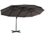Parasol déporté grande taille inclinable acier polyester