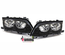 2 PHARES AVANTS NOIRS FEUX BMW SERIE 3 E46 5 PORTES 2001-2005 (05274)