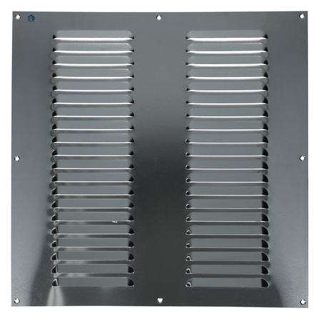 Grille estampée 436 largeur 400mm hauteur 400mm anodisé argent - RENSON - 16266