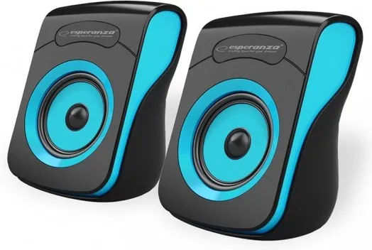 Enceintes Esperanza Flamenco Blue EP140 (Noir/Bleu)