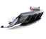 DIFFUSEUR FULL BLACK SPORT DOUBLES SORTIES MERCEDES CLASSE A W176 PH2 2015-2018 PACK SPORT (05482)