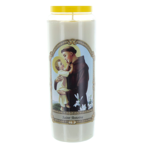 Lot de 20 Bougies Neuvaine de Saint Antoine 17,5cm