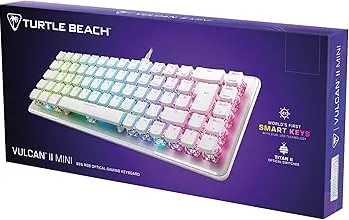 Clavier Gamer mécanique Turtle Beach Vulcan II Mini TKL RGB (Blanc)