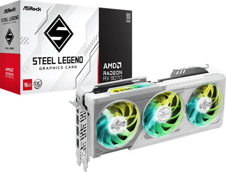 Carte Graphique ASRock Radeon RX 9070 Steel Legend OC
