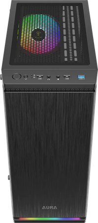 Boitier Moyen Tour ATX Gamdias Aura GC8 RGB avec panneau vitré (Noir)