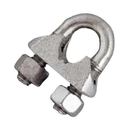 Serre-câble étrier standard 14mm en acier zingué - CHAPUIS - 300/14Z