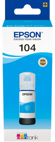 Cartouche d'encre Epson EcoTank 104 65ml (Cyan)
