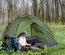 Tente de camping pop up 2-3 personnes vert kaki
