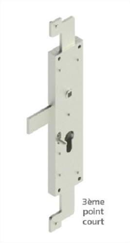 Serrure de volet 3ème point court gauche acier zingué – TIRARD - CE112204