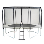 Kangui - Trampoline de jardin rond Ø366cm avec filet de sécurité + échelle - Fabrication européenne - Famili 360