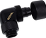 Raccord rotatif coudé à compression pour Tube Ø16mm - G1/4 Alphacool Eiszapfen (Noir)