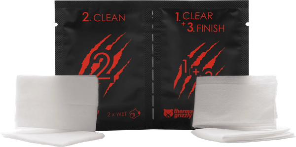 Lot de 10 lingettes nettoyantes Thermal Grizzly