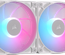Lot de 2 Ventilateurs de boitier Corsair iCue Link RX Max RGB - 14cm (Blanc)