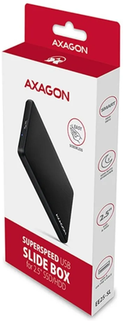 Boitier externe USB 3.2 Axagon EE25-SL - S-ATA 2,5" (Noir)