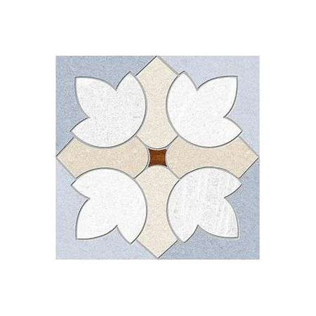 SEINE GARIGLIANO R CIELO - Carrelage aspect ciment  à motif fleur