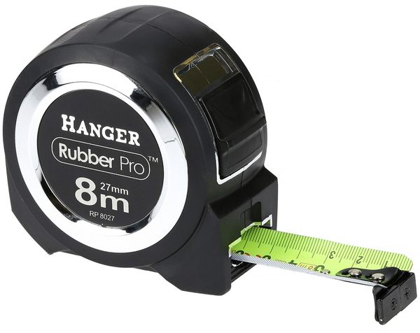 Mètre ruban 8m x 27mm 'Rubber Pro' - HANGER - 100051