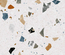STRACCIATELLA NACAR - Carrelage aspect terrazzo coloré 120x120 cm