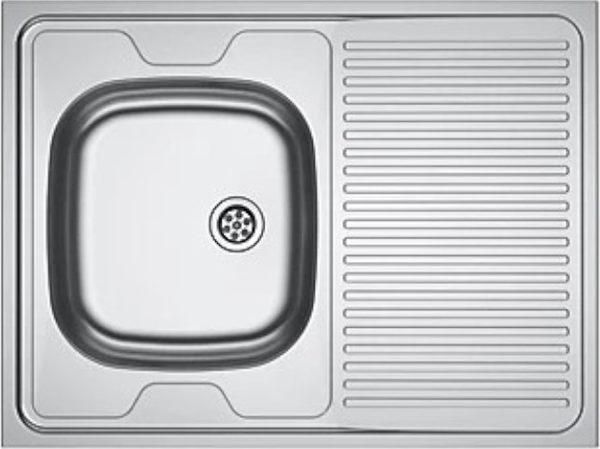 Evier monocuve inox MAN711-800 avec égouttoir 800x600cm à poser - FRANKE - 013953