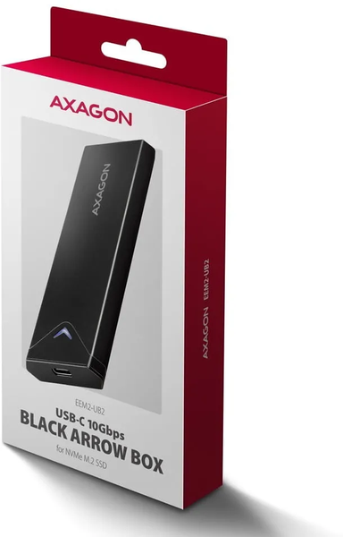 Boitier externe USB 3.2 Axagon EEM2-UB2 - NVMe M.2 Type 2280 (Noir)