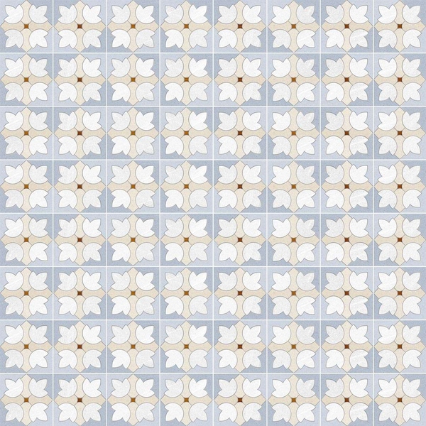 SEINE GARIGLIANO R CIELO - Carrelage aspect ciment  à motif fleur