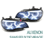 PHARES NOIRS ANNEAUX LED 3D AU XENON SANS FEUX DE VIRAGE BMW X5 E70 2007-2010 PH1 (05472)