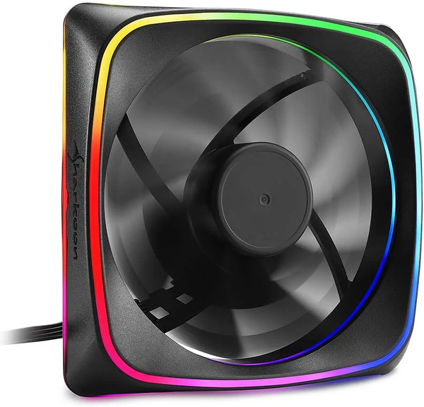 Ventilateur de boitier Sharkoon RGB Shark Lights RGB - 12cm (Noir)