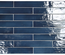 MANACOR OCEAN BLUE - Faience 6,5x40 cm aspect zellige brillant Bleu