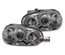 PHARES FEUX AVANTS ANNEAUX LED ANGEL EYES CHROME VOLKSWAGEN VW GOLF 4 (10739)