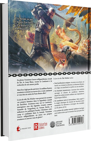 Jeu de Rôle : The Witcher - Livre Le jeu de rôle officiel (Livre de Base)