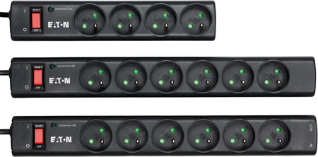 Multiprise Surtension Eaton Protection Strip PS6TF 6 prises (Noir)