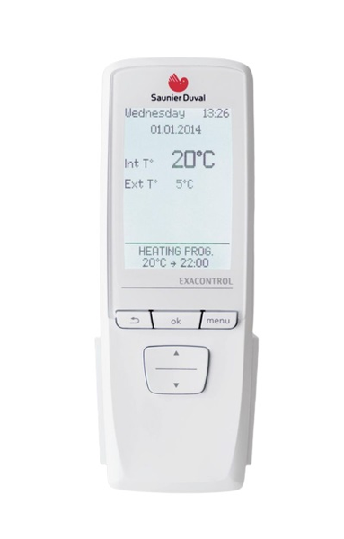 Thermostat d'ambiance programmable radio Exacontrol E7R B-B - SAUNIER DUVAL - 0020049691