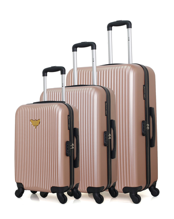 LPB LUGGAGE - Set de 3 Valises AGATA 75 cm 4 Roues