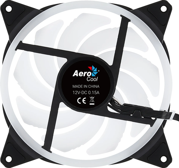 Ventilateur de boitier Aerocool Duo 14 RGB 14cm (Noir)