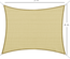 Voile d'ombrage rectangulaire 3x4 m sable