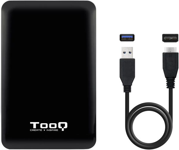 Boitier externe USB 3.1 TooQ TQE-2538 - S-ATA 2,5" (Noir)