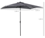 Parasol lumineux LED rectangulaire inclinable dim. 2,68L x 2,05l x 2,48H m