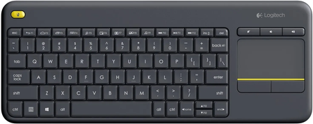 Clavier sans fil Logitech K400 Plus Wireless Touch (Noir)