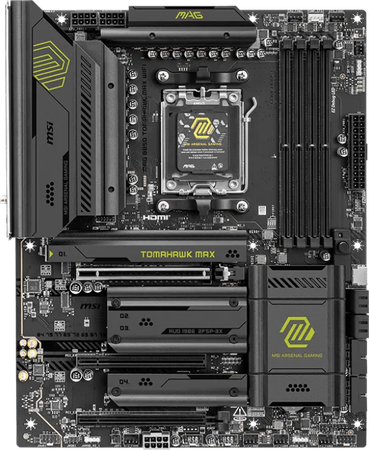 Carte Mère MSI Mag B850 Tomahawk Max WiFi (AMD AM5)