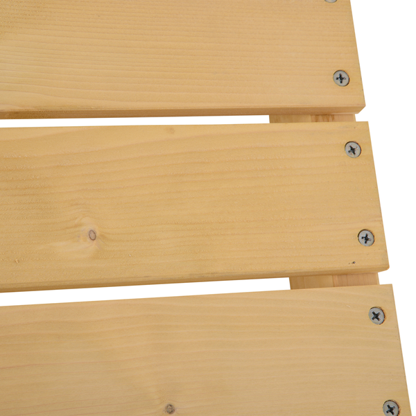 Banc de jardin 2 places style rural chic bois de sapin pré-huilé