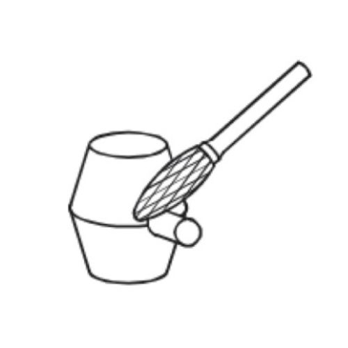 Fraise en carbure forme flamme 77mm - HANGER - 151512