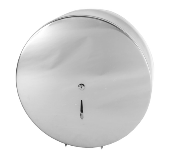 Dérouleur de papier WC en époxy blanc mat rond 220mm - AKW - 23614WH