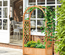 Jardinière avec treillis et arche bois sapin pré-huilé