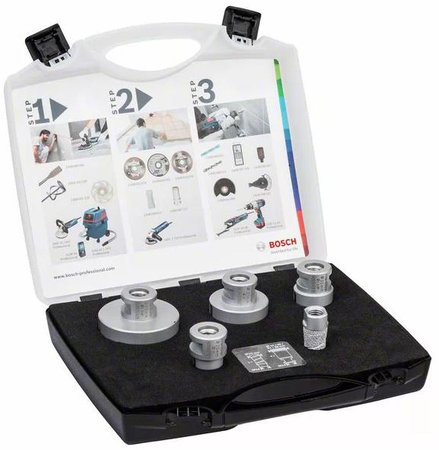 Coffret de lames de scies trépans diamantées à sec Dry Speed 20 à 68mm - BOSCH - 2608576669