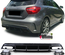 DIFFUSEUR FULL BLACK SPORT DOUBLES SORTIES MERCEDES CLASSE A W176 PH2 2015-2018 PACK SPORT (05482)
