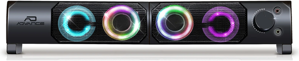 Enceintes 2en1 Advance SoundPhonic 2.0 RGB (Noir)