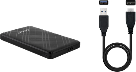 Boitier externe USB 3.1 TooQ TQE-2500 - S-ATA 2,5" (Noir)
