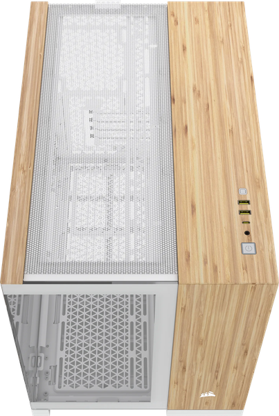 Boitier Mini Tour Micro ATX Corsair 2500X avec panneaux vitrés (Blanc/Marron)