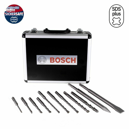 Coffret de 11 forets et burins SDS Plus-3 pour marteaux burineurs - BOSCH - 2608579916