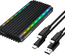 Boitier externe USB 3.2 Connectland RGB - S-ATA/NVMe M.2 Type 2280 (Noir)